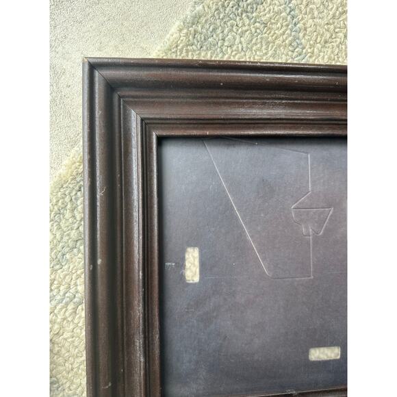 Raised Layered Dark Wood Frame Wooden photo art frame 9x12 victorian vintage - Picture 5 of 8